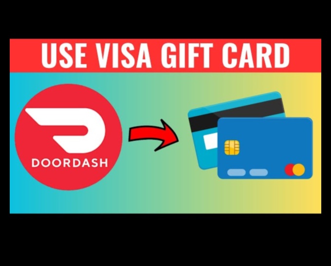 can you use a visa gift card on doordash