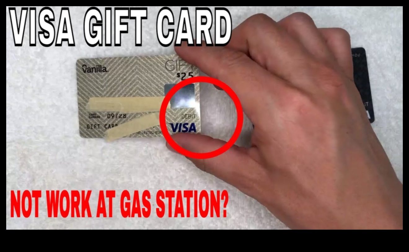 can you use a visa gift card for gas