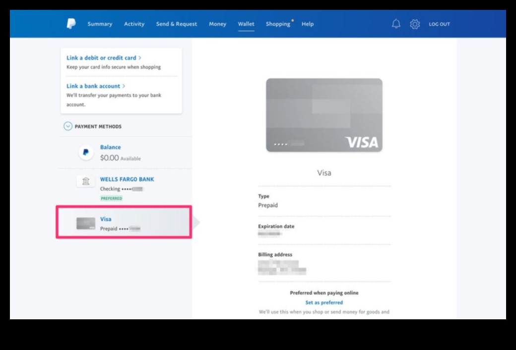 can you use a visa gift card on paypal