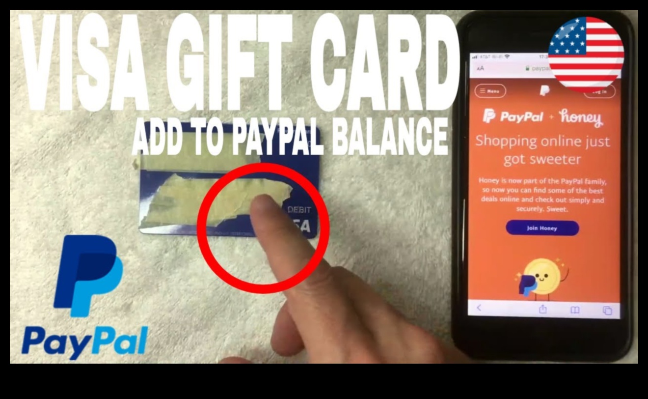 can you use a visa gift card on paypal